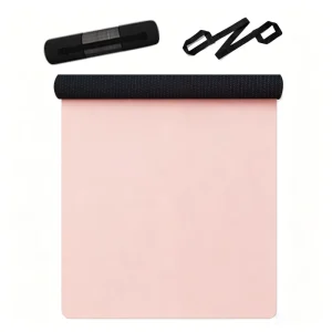 Eco-Friendly 5mm Natural Rubber Yoga Mat, 183cm Rectangle, Non-Slip Sports Mat