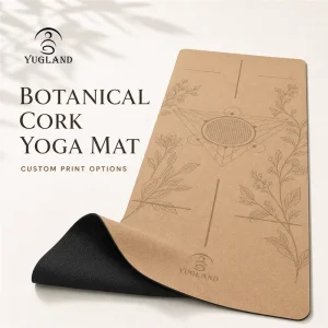 Eco Friendly Cork Yoga Mat Non Slip Exercise Mat for Pilates Gym Custom Logo