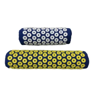 Eco-Friendly Cotton Sponge Foam Roller Acupressure Massage Cylinder for Yoga, Fitness, and Muscle Relaxation
