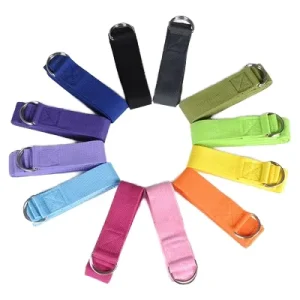 Eco-Friendly Custom Printed Yoga Stretch Belt Auxiliary Fitness Extension Tension Strap for Yoga Practice