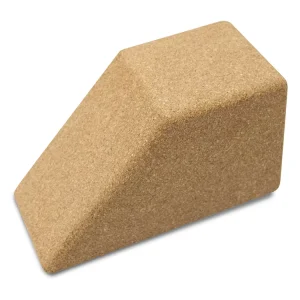 Eco Friendly Customizable Size Geometric Column Fitness Cork Yoga Blocks Wood Look Trapezoid Cork Yoga Block
