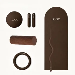 Eco-Friendly Dark Brown Silicone Pilates Dumbbells and Ankle Weights