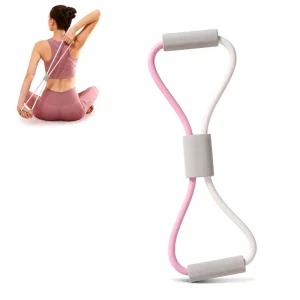 Eco-Friendly Dual-Tone Non-Slip 8-Shaped Yoga Resistance Band