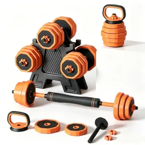Eco-Friendly Dumbbell and Barbell Set, Bench Press Bar, Home Weightlifting Training