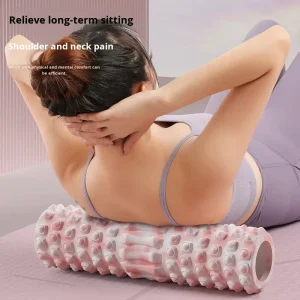 Eco-Friendly Foam Roller Muscle Relaxation Yoga Column Calf Training Massage Stick PVC+EVA 45x14cm Medium Firmness
