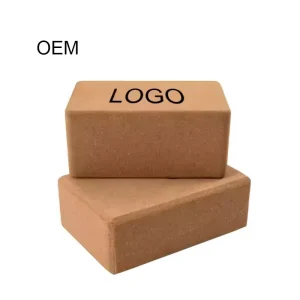 Eco Friendly High Density Cork Yoga Block with Custom Logo Brick