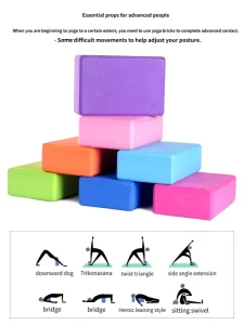 Eco-Friendly High Density EVA Foam Yoga Blocks for Home Exercise and Fitness