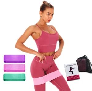 Eco-Friendly Latex Loop Exercise Band with Anti-Slip Design for Yoga, Fitness, and Squat Training