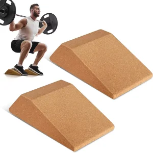 Eco-Friendly Lightweight Waterproof Cork Squat Wedge Non-Slip Slant Yoga Brick