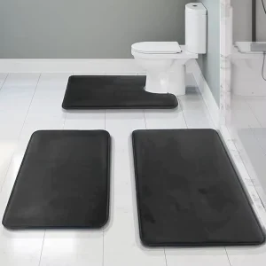 Eco-Friendly Memory Foam Bath Mat, Antibacterial, Quick-Dry, Non-Slip, Absorbent, Plush