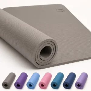 Eco-Friendly NBR Exercise Mat Custom Logo Non-Slip Thick Yoga Mat Waterproof