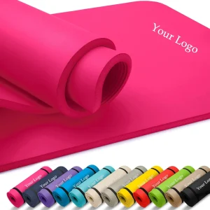 Eco-Friendly NBR Yoga Mat Set, Thick, Printed, Non-Slip, Foldable, Custom Logo