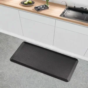 Eco-Friendly Non-Slip PVC PU Foam Cushioned Anti-Fatigue Floor Mat for Kitchen, Living Room, Office, Bedroom, or Laundry