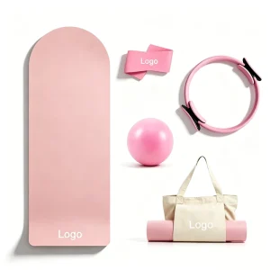 Eco-Friendly Non-Slip Yoga Mat and Pilates Accessories Set with Resistance Band for Home Gym Training