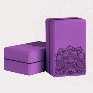 Eco Friendly Non Toxic Custom Logo Printed Foam EVA Non Slip Yoga Block High Density Gymnastic Bricks Universal Use 120g