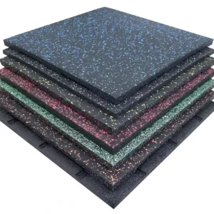 Eco-Friendly Non-Toxic Water-Resistant Shock-Absorbing Soundproof Heavy-Duty Multipurpose Home Gym Fitness Rubber Floor Mat