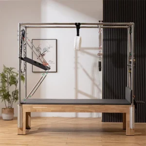 Eco-Friendly Oak Wood Pilates Cadillac Trapeze Table