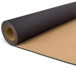 Eco Friendly Organic 5mm Natural Rubber Cork Yoga Mat