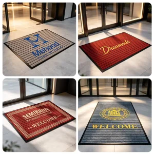 Eco-Friendly PET Textilene Anti-Slip Custom-Shaped Floor Mat for Hotel Elevators, Entrances, and Commercial Lobbies