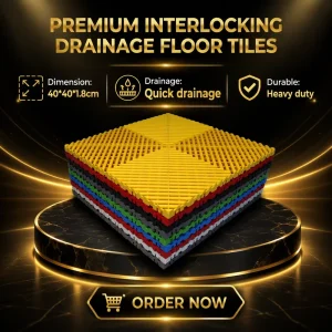 Eco-Friendly PP Anti-Slip Waterproof Anti-Scratch Vinyl Flooring Tiles Modern Design Warranty Indoor Use Mall