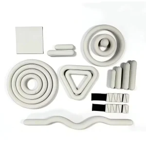 Eco-Friendly PU Rubber Yoga Mat Set with Oval Arch Design, Silicone Bars and Wrist Weights