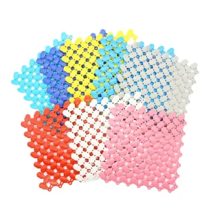 Eco-Friendly PVC Anti-Slip Mats for Shower and Toilet Factory Direct Machine Washable Easy Drainage Installation