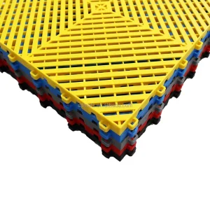 Eco Friendly Plastic Anti Slip Vinyl Flooring Tiles Modern Design 5 Year Warranty Indoor Waterproof Interlocking Graphic Design