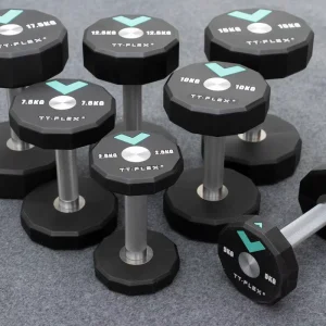 Eco-Friendly Rubber Coated Dumbbells for Home Workouts Ideal for Chest Exercises Women’s Body Shaping and Arm Slimming