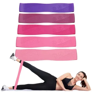 Eco-Friendly Silicone Elastic Yoga Strap and Pilates Resistance Bands for Kids