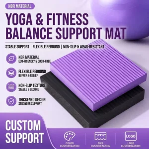 Eco Friendly Soft Yoga Balance Support Pad Portable Stability Foam Cushion for Plank Training and Home Fitness