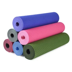 Eco-Friendly TPE 6mm 10mm Yoga Mat with Anti-Slip Surface for Gym Dance and Home Exercise