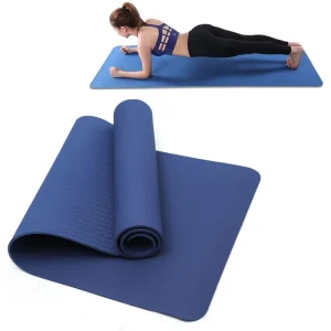 Eco-Friendly TPE Cork Yoga Mat Set, Non-Slip Waterproof Fitness Mat with Custom Print