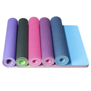 Eco-Friendly TPE Yoga Mat, Non-Slip, Portable, Lightweight