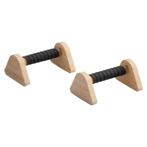 Eco-Friendly Wooden and EVA Push-Up Brackets Men’s Auxiliary Trainer I-Shaped Parallettes