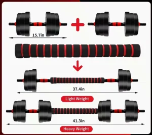 Eco friendly Compact Adjustable Dumbbell Set for Home Fitness