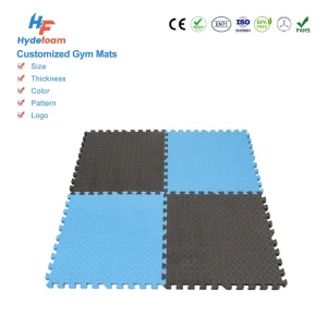 Eco-friendly EVA Portable Gym Flooring Mats Interlocking Splicing Anti-slip Wear-resistant for Gym Center Home Exercise