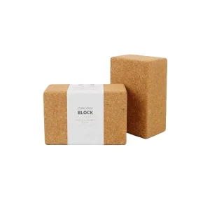 Eco friendly Fitness Yoga Block Recycled Durable Stable Cork Yoga Blocks for Fitness Studio