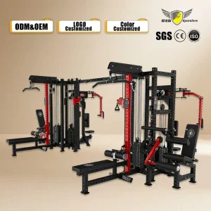 Eight-Station Multi-Functional Training Machine for Full-Body Workouts and Fitness Training