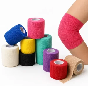 Elastic Bandage, Self-Adherent Cohesive Wrap for Muscle and Ligament Protection
