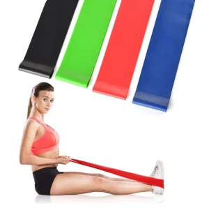 Elastic Circle Yoga Resistance Band Exercise Set, Multi-Color, Thickened