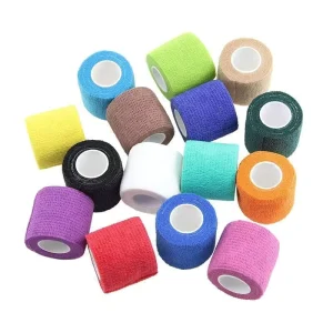 Elastic Cohesive Breathable Lightweight Polyester CE Certified Sports Tape Athletic Wrap Protection 5cm Width 4.5m Length Weight