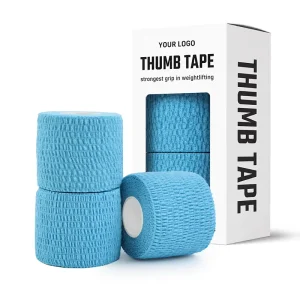 Elastic Cotton Hook Grip Thumb Tape OEM Custom Retail Packaging Supplier