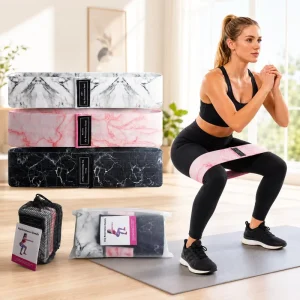 Elastic Fabric Resistance Bands Fabric Elastic Bands for Exercise Resistance Fitness Elastic Bands Non Slip Hip Glute OEM
