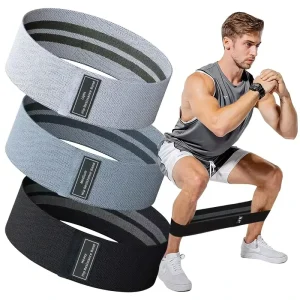 Elastic Knitted Fitness Yoga Belt with Hip Loop and Resistance Tension