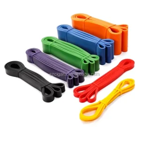 Elastic Latex Resistance Bands for Fitness, Workout, Gym and Strength Training