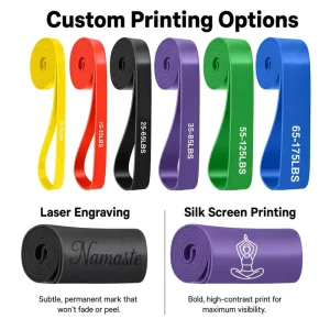 Elastic Long Resistance Band Set for Exercise, Gym, and Pull-Ups