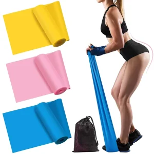 Elastic Long Resistance Bands for Home Workout Strength Training Yoga Pilates