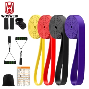 Elastic Resistance Bands and Yoga Ropes for Gym, Home Fitness, and Pull Assistance