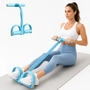 Elastic Resistance Bands with Handles for Exercise and Stretching