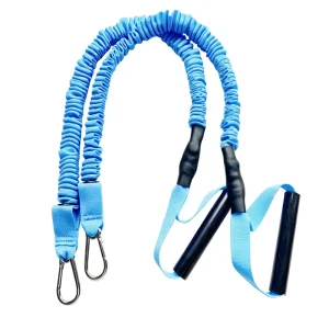 Elastic Resistance Bands with Plastic Handles for Home Gym